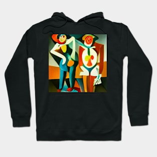 Circus Clowns Painting Hoodie